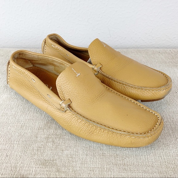 Prada Shoes - Prada Beige Leather Loafers
